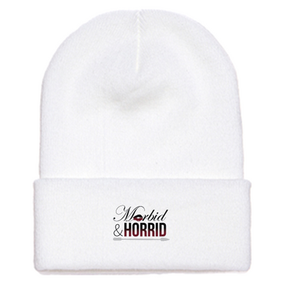 MorbidandHorrid - Cuffed Knit Beanie Yupoong White