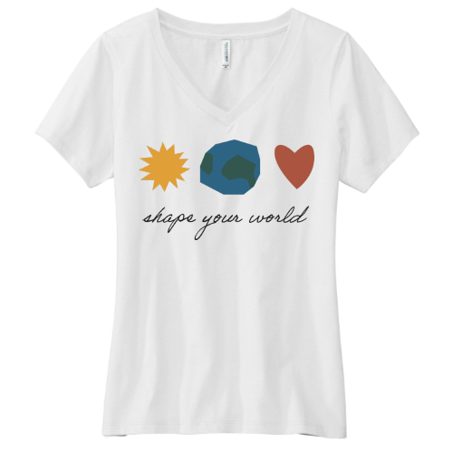 ThrivePreschool - Volunteer Knitwear Women's Daily V-Neck Tee USA-Made