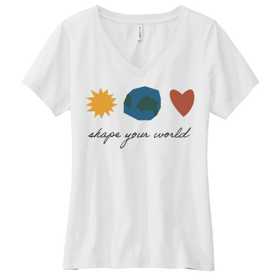 ThrivePreschool - Volunteer Knitwear Women's Daily V-Neck Tee USA-Made