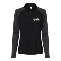 Ignite - Women's Stripe Block Quarter-Zip Pullover v2