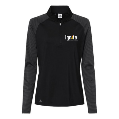 Ignite - Women's Stripe Block Quarter-Zip Pullover v2