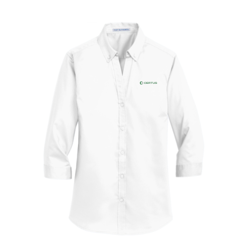 Certus New Hires - Port Authority Ladies 3/4-Sleeve SuperPro Twill Shirt v2