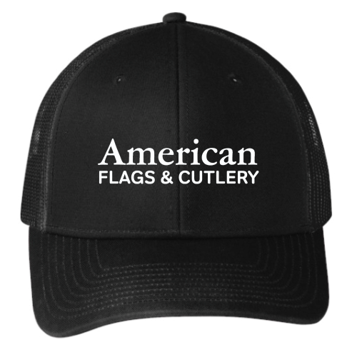 American Flags and Cutlery -  Port Authority Snapback Trucker Cap v2