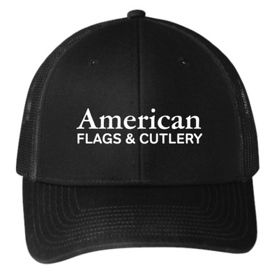 American Flags and Cutlery -  Port Authority Snapback Trucker Cap v2