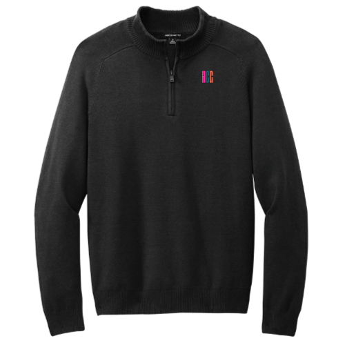 HCG - MercerMettle - Men's Quarter-Zip Sweater - Black