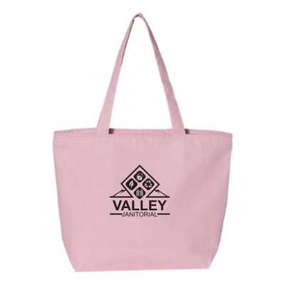 ValleyJanitorial - 24.5L Canvas Zippered Tote v3