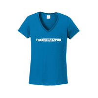 TwoStonesPubStore - Gildan Ladies Heavy Cotton 100% Cotton V-Neck T-Shirt v1