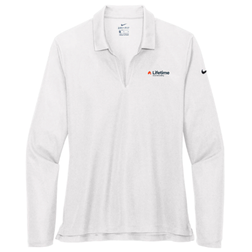 Lifetime - Nike - Ladies' Dri-FIT Long Sleeve Polo - White