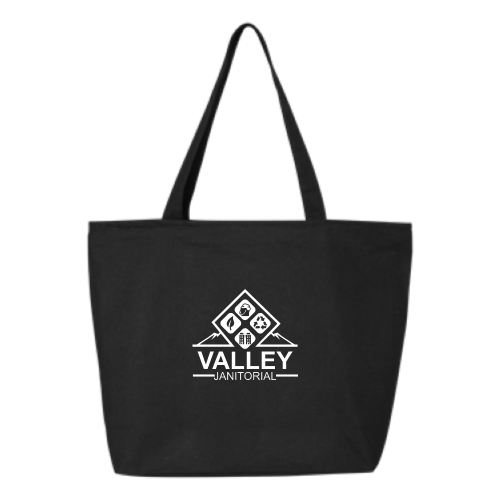 ValleyJanitorial - 24.5L Canvas Zippered Tote v1