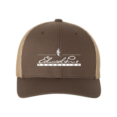 EdwardLowe - Adult 6-Panel Trucker Cap - White