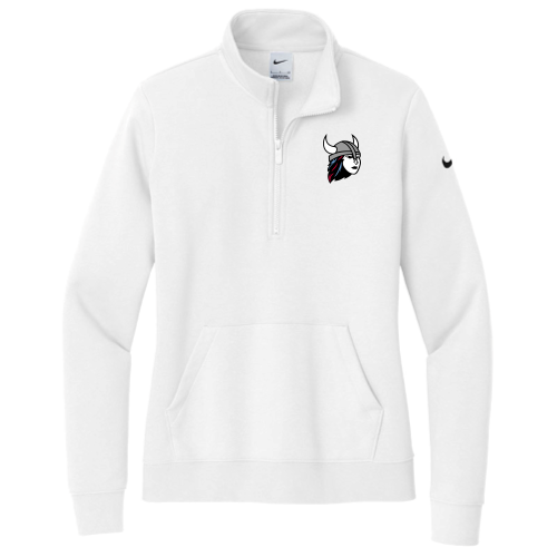NorthSalinasHighSchool - Nike Ladies Club Fleece Sleeve Swoosh 1/2-Zip
