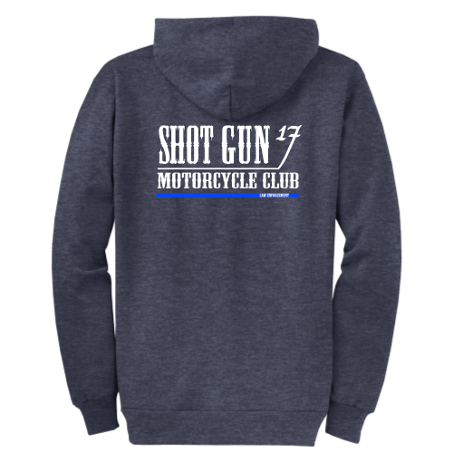 ShotGunLawEnforcementMC - Port & Company Classic Full-Zip Hooded Sweatshirt V5 "Law Enforcement"