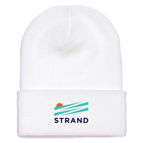 StrandMarketing - Cuffed Knit Beanie - White
