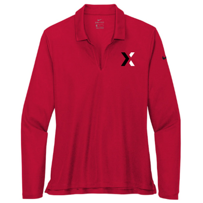 Lotlinx - Nike Ladies Dri-FIT Micro Pique 2.0 Long Sleeve Polo v2
