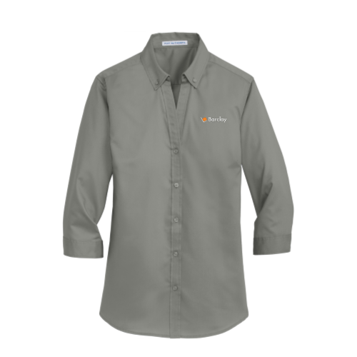 Barclay Ladies Three-Quarter Sleeve Shirt - Grey