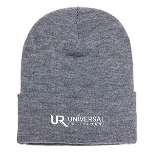 UniversalRetirement Cuffed Knit Beanie Dark