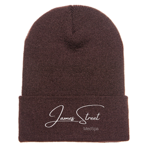 JamesStreetMedSpa - Adult Cuffed Knit Beanie -Black