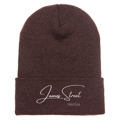 JamesStreetMedSpa - Adult Cuffed Knit Beanie -Black