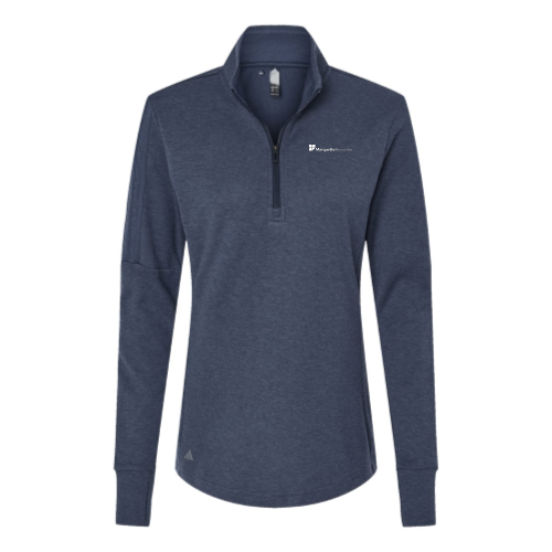 Marquette - Women's 3-Stripes Quarter-Zip Sweater - v1