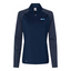 MEGlobalCorp - Women's Stripe Block Quarter-Zip Pullover