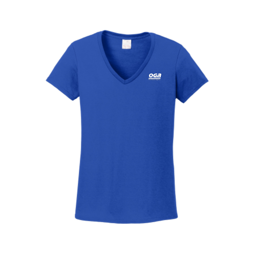 OGA - Gildan Ladies Heavy Cotton 100% Cotton V-Neck T-Shirt - v1