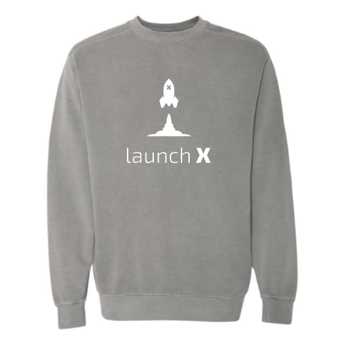 LaunchX - Comfort Colors Pigment-Dyed Crewneck Sweatshirt