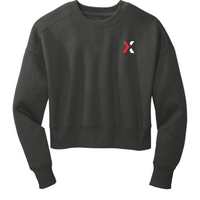 Lotlinx - District Women's Perfect Weight Fleece Cropped Crew