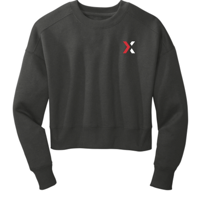 Lotlinx - District Women's Perfect Weight Fleece Cropped Crew