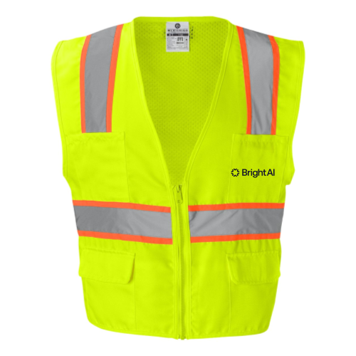 BrightAI - Solid Front Vest with Mesh Back