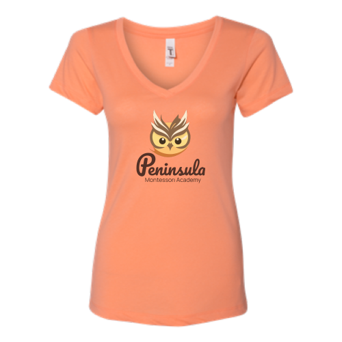 PeninsulaMontessoriAcademy  - Next Level - Womens V-Neck