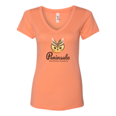 PeninsulaMontessoriAcademy  - Next Level - Womens V-Neck