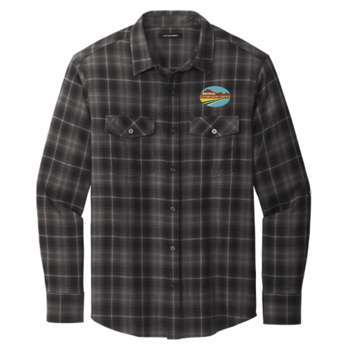 BentonCD - Port Authority Long Sleeve Ombre Plaid Shirt W672