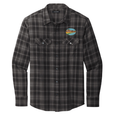 BentonCD - Port Authority Long Sleeve Ombre Plaid Shirt W672
