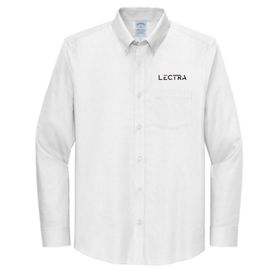 Lectra - Brooks Brothers - Men's Wrinkle-Free Stretch Nailhead Shirt - White