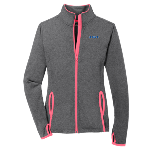 MH2 - Sport-Tek Ladies Sport-Wick Stretch Contrast Full-Zip Jacket