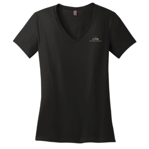 Rocky Mountain Tiny Homes - District Made Ladies Perfect Weight V-Neck Tee v1
