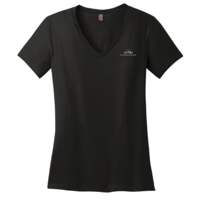 Rocky Mountain Tiny Homes - District Made Ladies Perfect Weight V-Neck Tee v1