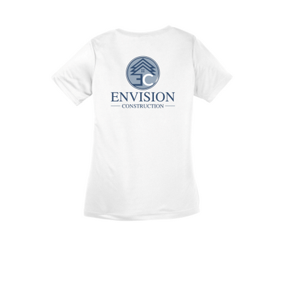 EnvisionConstruction - Sport-Tek Ladies V-Neck Competitor Tee