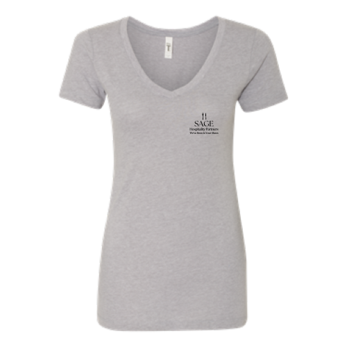 SAGEHospitalityPartners - Next Level - Womens V-Neck