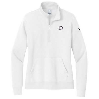 SDVisions - Nike Ladies Club Fleece Sleeve Swoosh 1/2-Zip "Brandmark" "Eye Care"