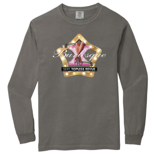 X Burlesque Unisex Long Sleeve Vintage T Shirt