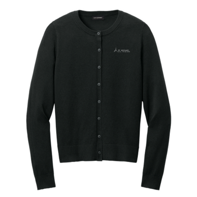 St. Michael Cinema - Port Authority Women’s Easy Care Crewneck Cardigan Sweater