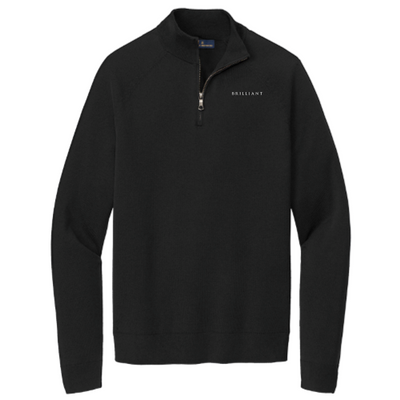 BrilliantStaffing - Brooks Brothers Cotton Stretch 1/4-Zip Sweater
