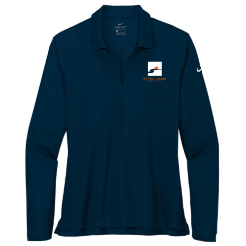 Sunset Creek Realty - Nike Ladies Dri-FIT Micro Pique 2.0 Long Sleeve Polo v1