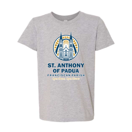 St. Anthony of Padua - Unisex Heather CVC Short Sleeve Tee Digital Print