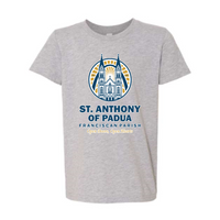 St. Anthony of Padua - Unisex Heather CVC Short Sleeve Tee Digital Print