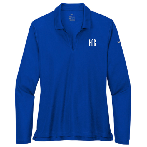 HCG - Nike - Ladies' Dri-FIT Long Sleeve Polo - Game Royal