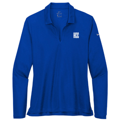 HCG - Nike - Ladies' Dri-FIT Long Sleeve Polo - Game Royal