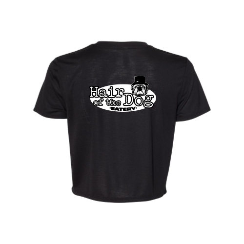 HairoftheDog Ladies Flowy Cropped T-Shirt upd