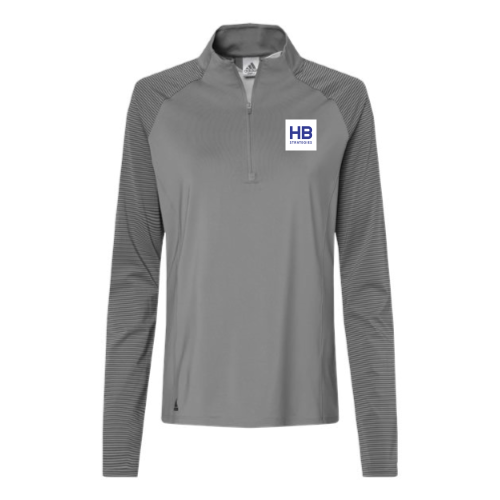 HBStrategies - Women's Stripe Block Quarter-Zip Pullover - v2